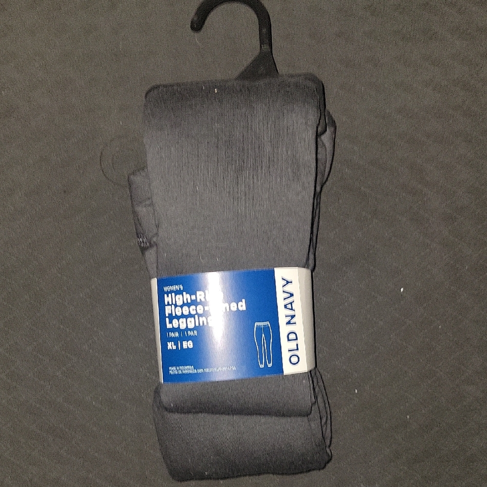 🆕️Old Navy Dark Gray Women's Fleece-Lined Leggings XL
